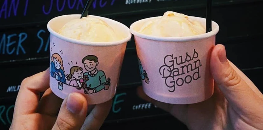 guss damn good grocery ฉลอง national ice cream month 2024