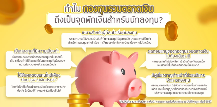ทำไมนักลงทุนเลือกพักเงินที่กองทุนรวมตลาดเงิน