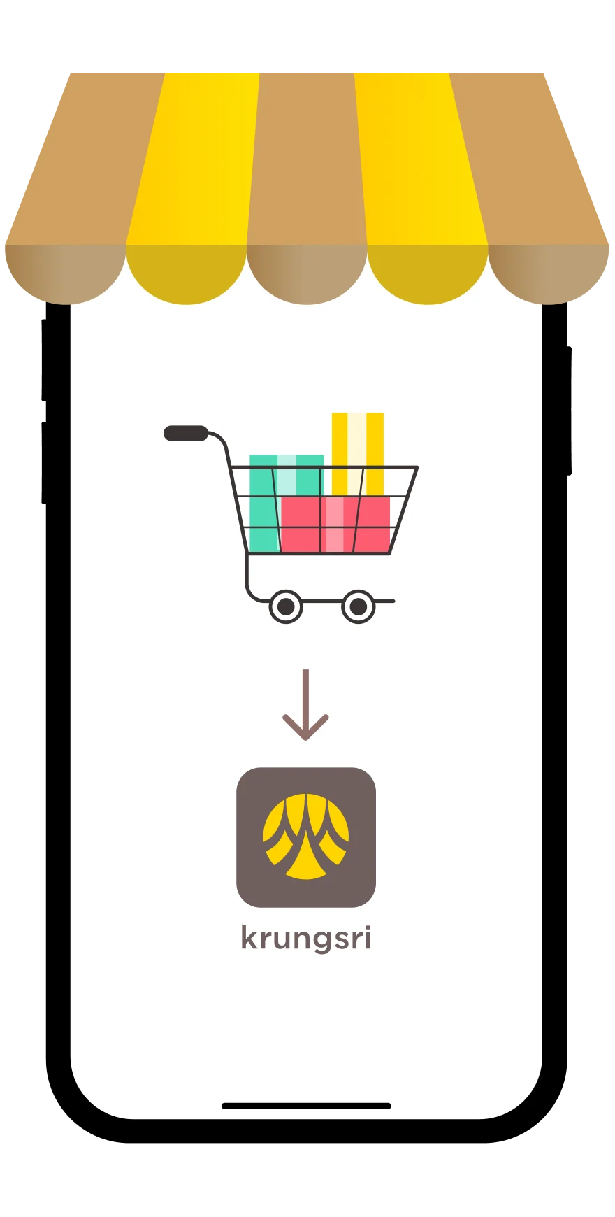 เลือกชำระผ่าน krungsri app