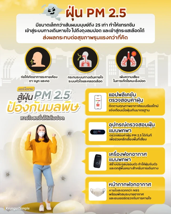 Gadget รับมือฝุ่น PM 2.5