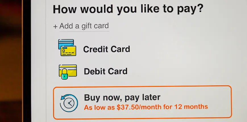 รูปแบบการจ่ายเงินแบบ Buy Now Pay Later