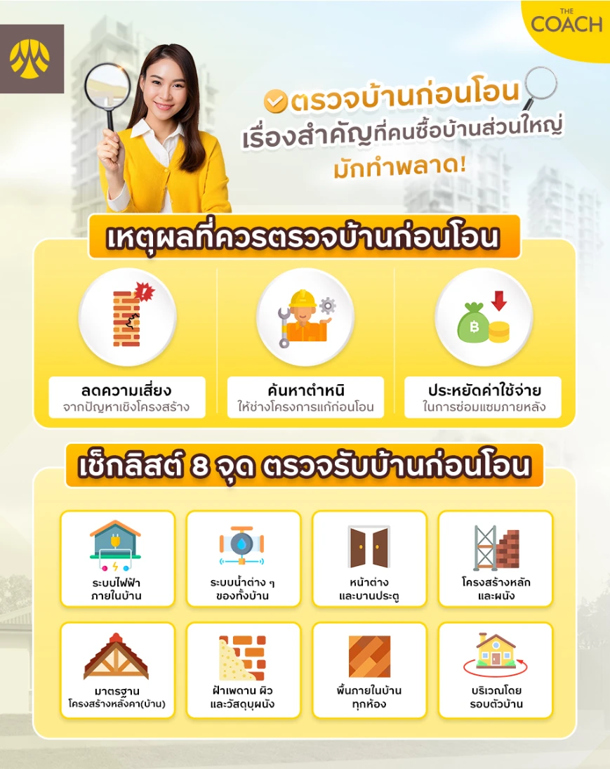 เช็คลิสต์ตรวจรับบ้าน